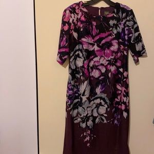 Taylor midi floral open back dress